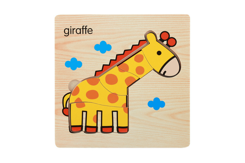 Animal Design Wooden Jigsaw Puzzle Games and Toys One Dollar Only