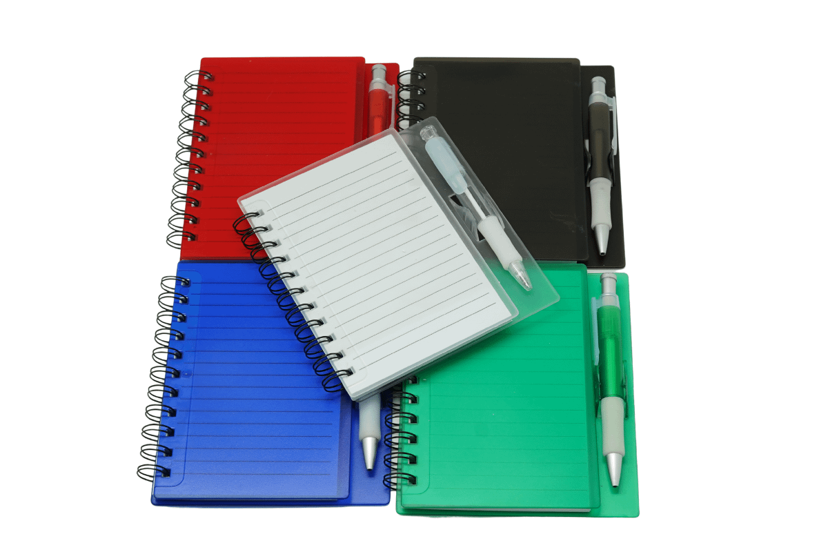 A5 wire-o hard cover Notebook with Pen One Dollar Only