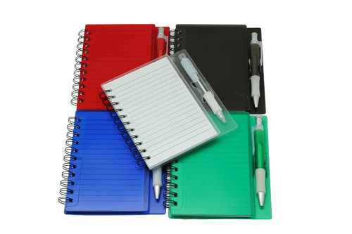 A5 wire-o hard cover Notebook with Pen One Dollar Only