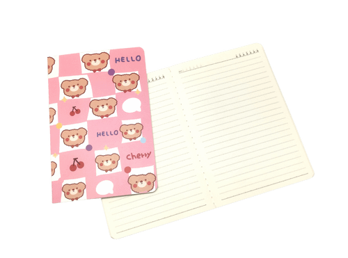 A5 Notebooks Bear Design Cartoon Pattern Paper Cover Mini Notebook