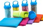 Cooling Sports Towel in Plastic bottle with Hook Gift Ideas and Novelties One Dollar Only
