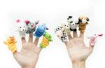 Pack of 10 Cloth Animal Finger Puppets Gift Ideas and Novelties One Dollar Only