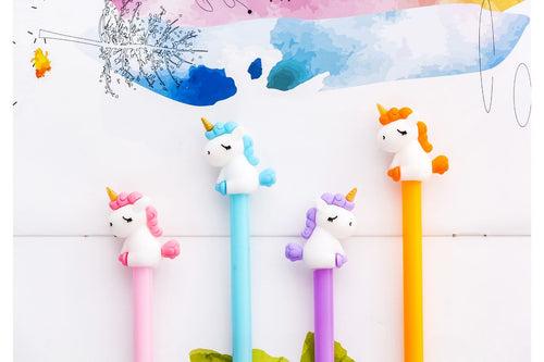 Whimsical Unicorn Themed Gel Ink Pen Pens One Dollar Only