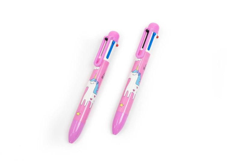 Unicorn Design Multi-Colour Clicker Pen Pens One Dollar Only
