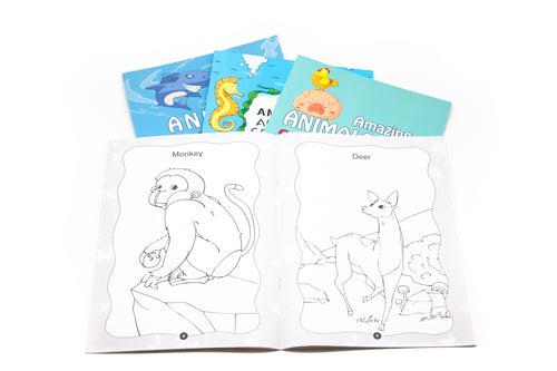 Amazing Animals Colouring Book Colouring Materials One Dollar Only