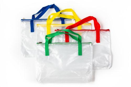 B4 Thick Mesh Zipper Bag with Handle Cases One Dollar Only