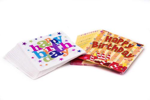 Birthday Party Tissue Serviettes Party Supplies One Dollar Only