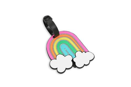 Whimsical Rainbow Theme Luggage Tag Key Chains One Dollar Only