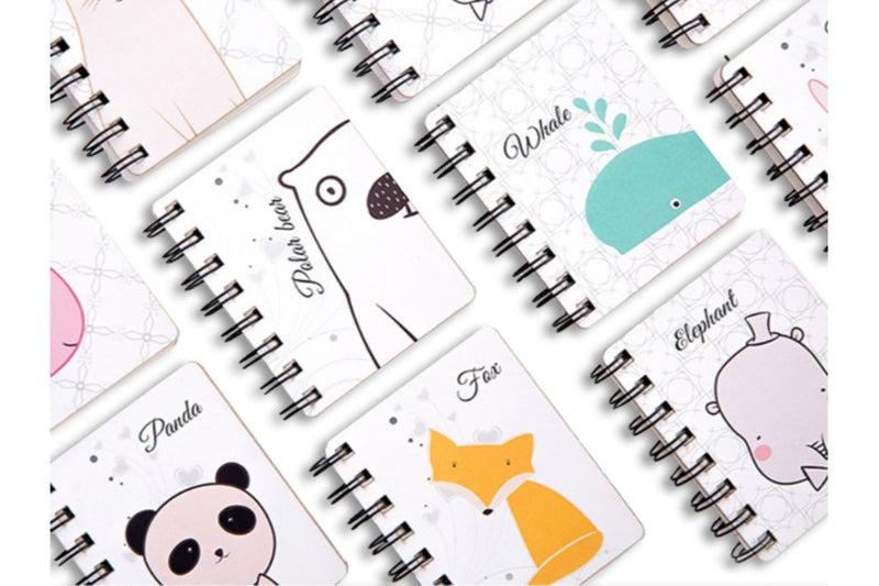 Cartoon Animal Mini Coil Notebook Notebooks One Dollar Only