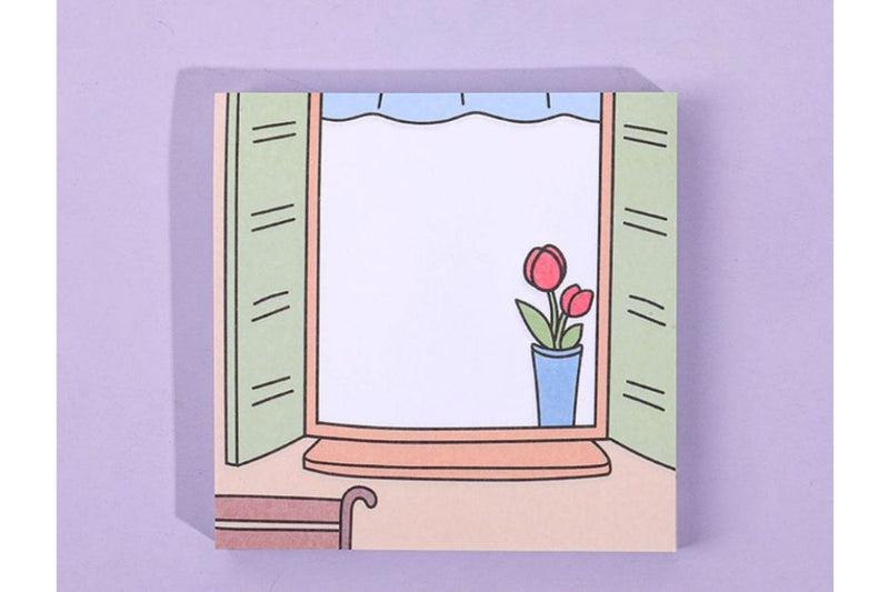 Tulip Flower Themed Post It Notes Post-it One Dollar Only