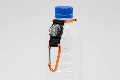 Bottle Holder w/ Carabiner & Compass Sports & Outdoor One Dollar Only