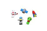 Astronaut Space Themed 4 Piece Eraser Set Erasers One Dollar Only