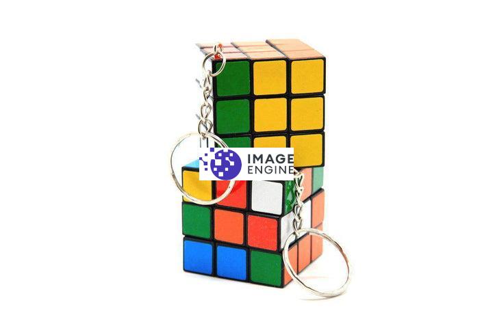 rubik's cube singapore keychain