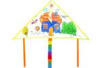 DIY Colouring Kite Art Craft & D.I.Y One Dollar Only