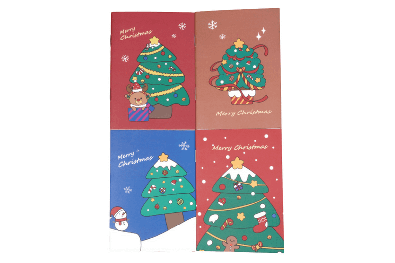 Christmas Tree Design Notebook Seasonal One Dollar Only