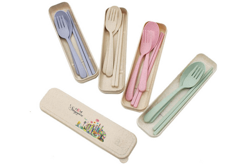 National Day Design Wheat Fibre Cutlery Set Sports & Outdoor One Dollar Only