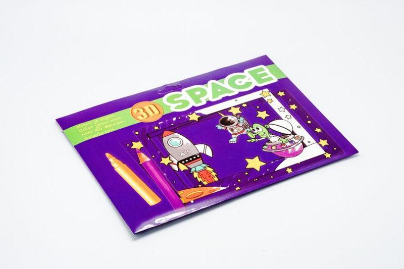 8pc 3D Colouring Cards Set Art Craft & D.I.Y One Dollar Only