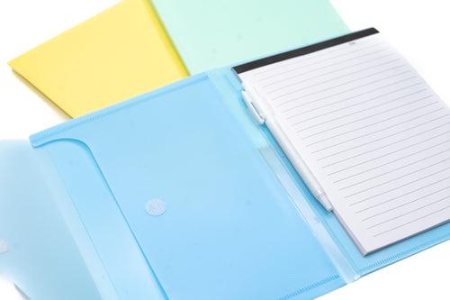 A5 notepad with 2-compartment sleeve Files and Folders One Dollar Only