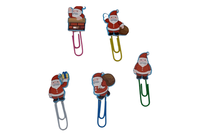 Christmas Theme Paper Clips Seasonal One Dollar Only