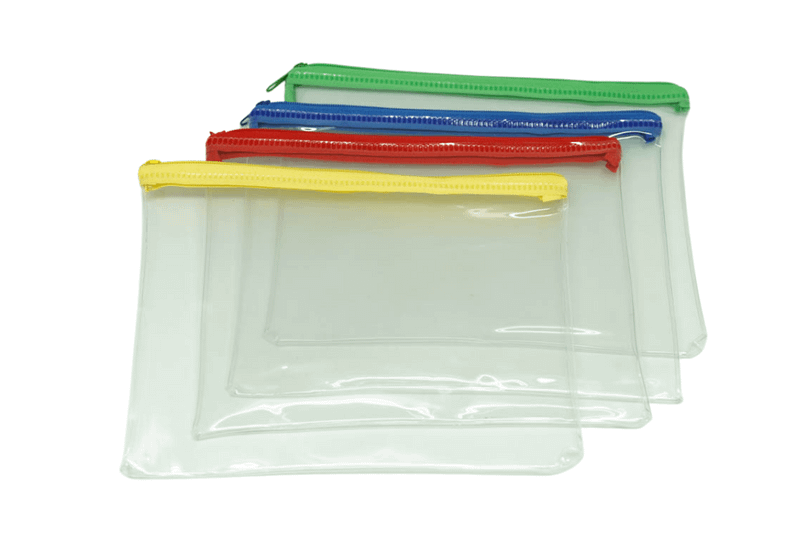 Transparent PVC A5 Zip Case Cases One Dollar Only