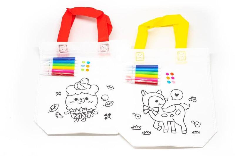 DIY Colouring Non Woven Bag Set - Cartoon Design Bags One Dollar Only