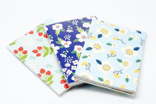 Floral Motif Notebook Planner Notebooks One Dollar Only