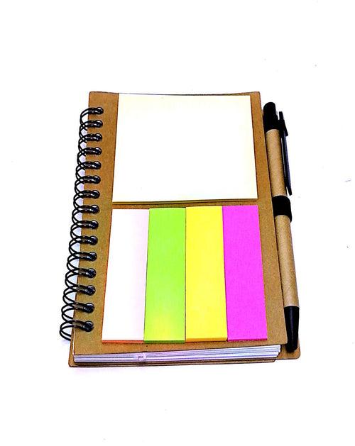 Recycled Notebook with Sticky Pad and Pen Notebooks One Dollar Only