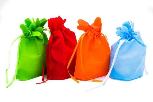 Mini Drawstring Non Woven Gift / Goodie Bag Bags One Dollar Only
