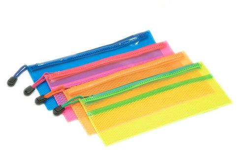 Neon Netting PVC Pencil Case Cases One Dollar Only