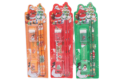5-Piece Christmas Stationery Set Seasonal One Dollar Only