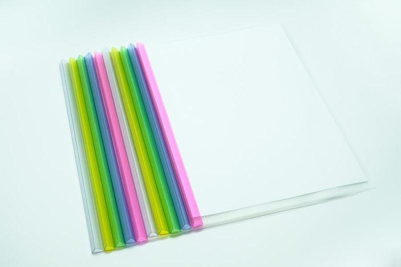 Slide-In Plastic Binder File Files and Folders One Dollar Only