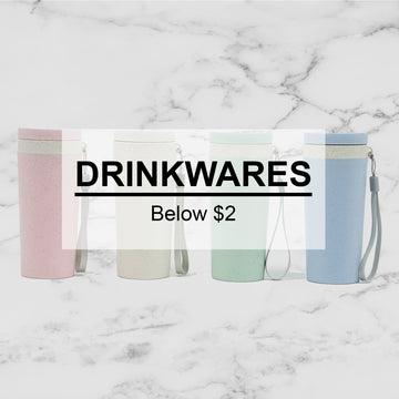 different colours of drinkware for cheap corporate gift below $2